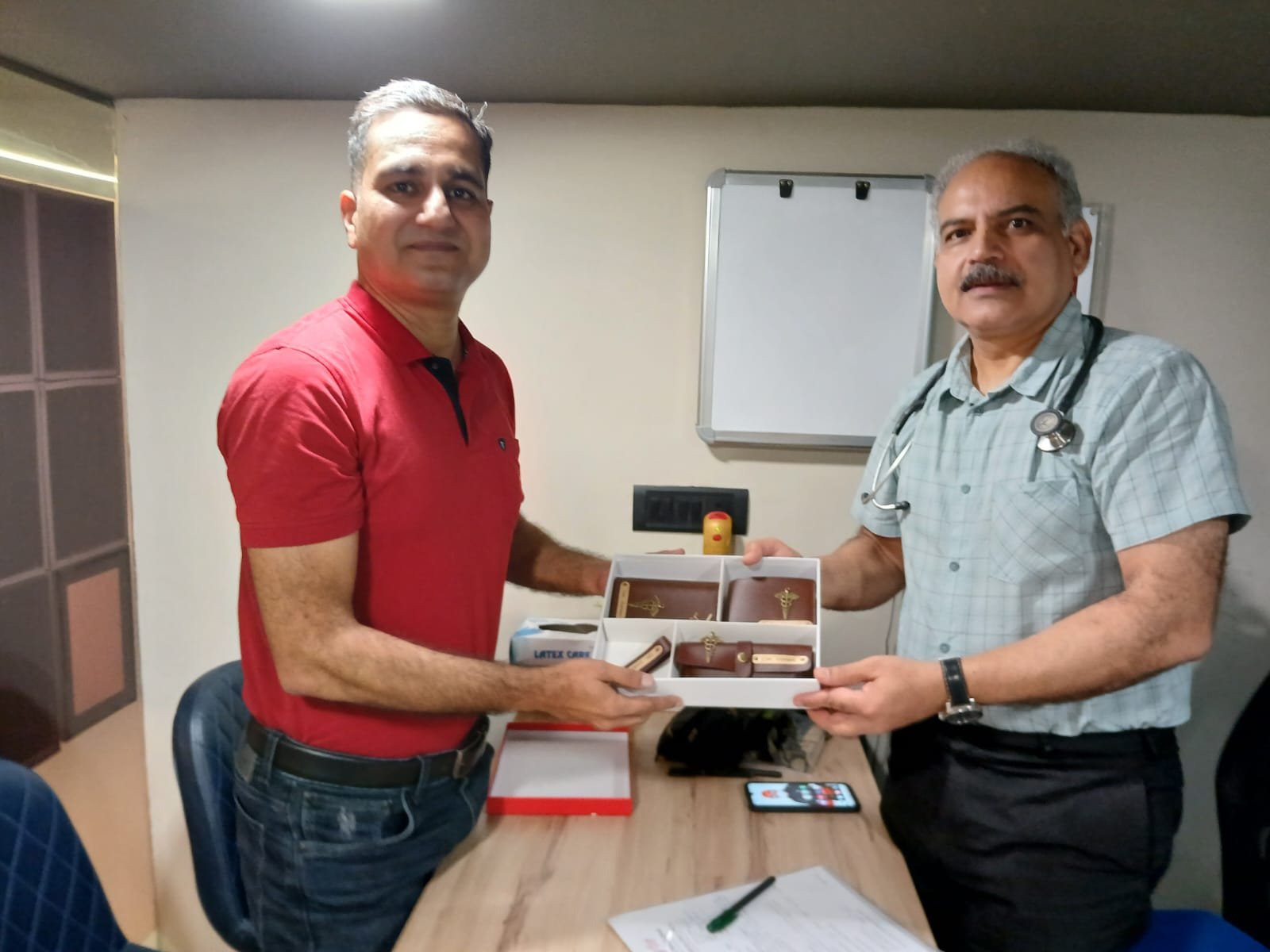 Dr. Vikram Pabreja at his consulting room in Gurugram